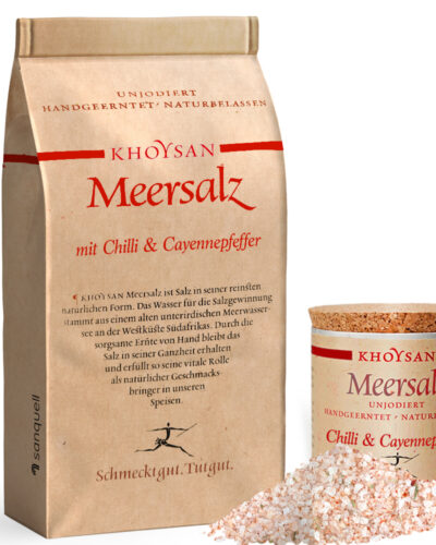 Khoysan Meersalz Chilli & Cayenne 1kg 200 gr Sparset