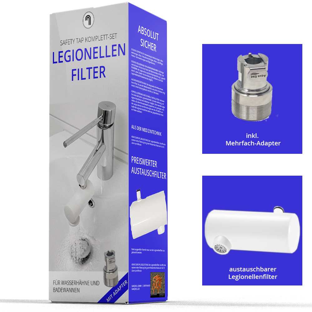 Legionellenfilter Wasserhahn Safety Tap