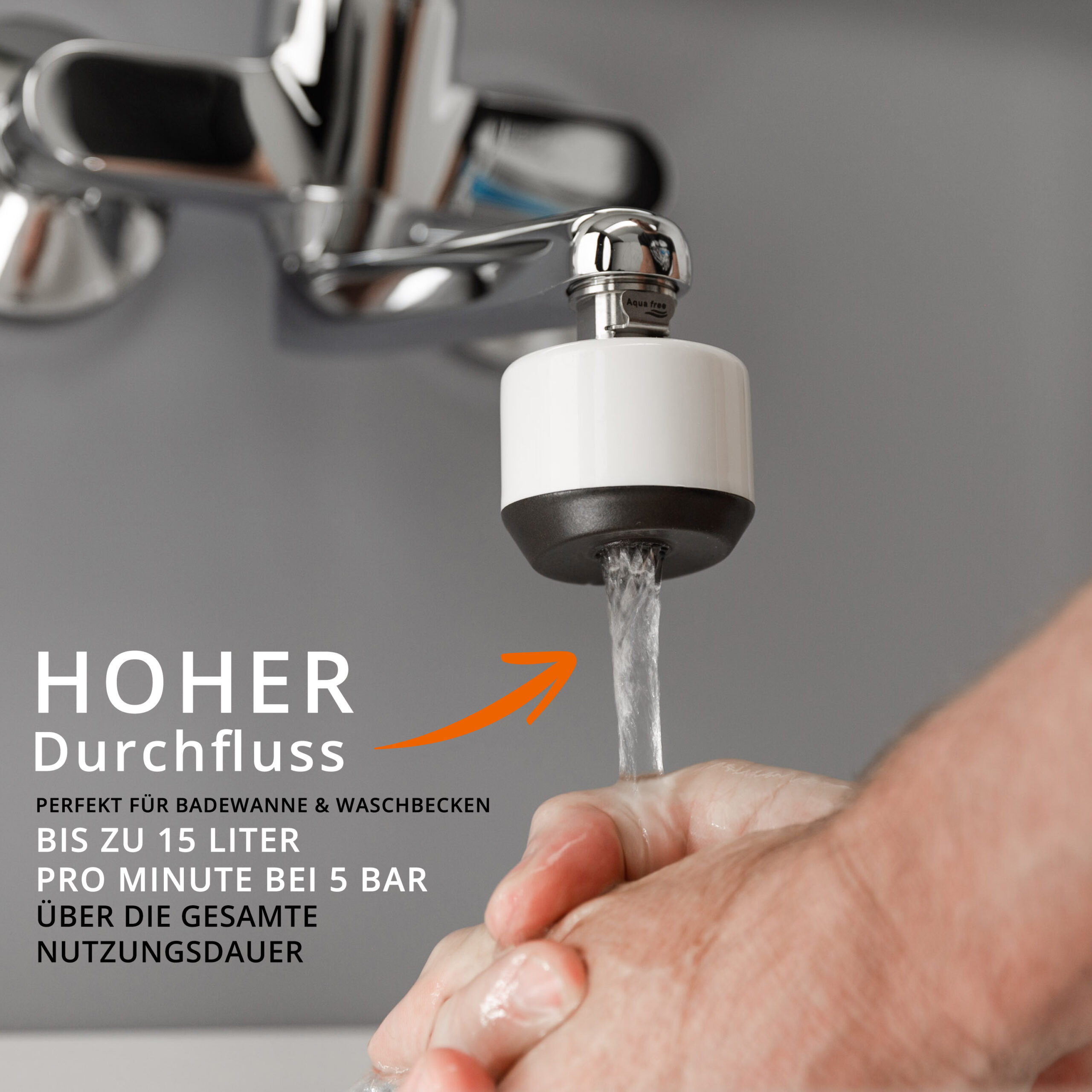 Hoher Wasserdruck Legionellenfilter Wasserhahn